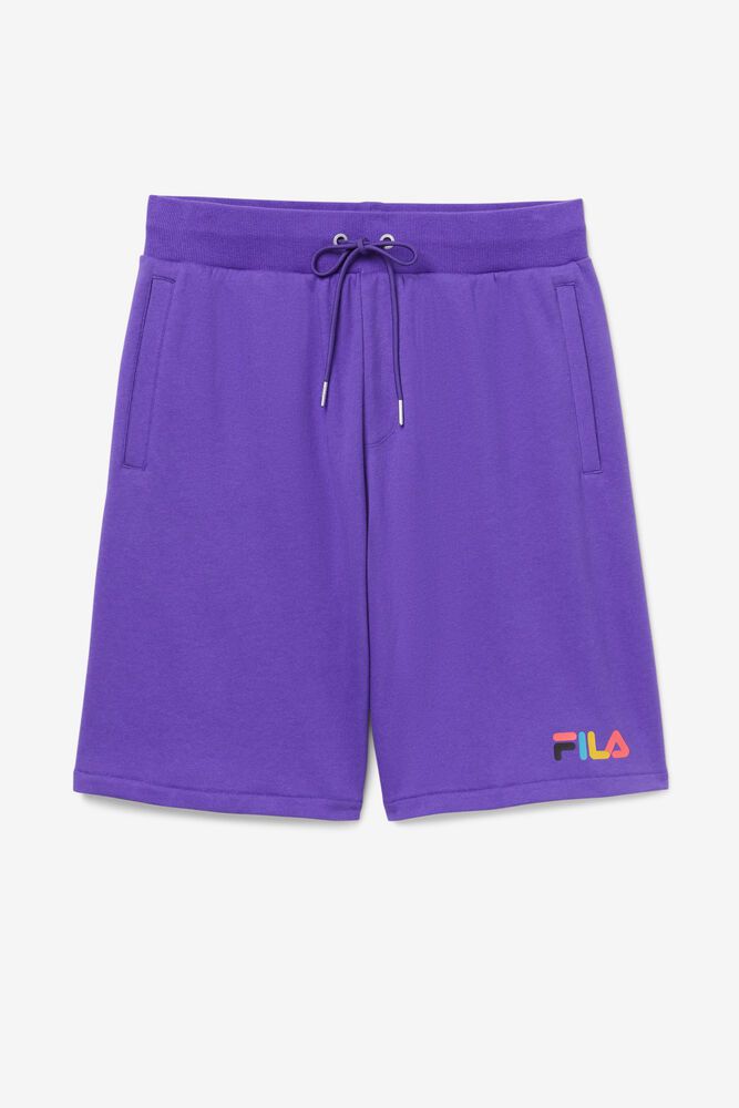 Fila Shorts Mens Purple Donaver - Ireland 28039-ECAH